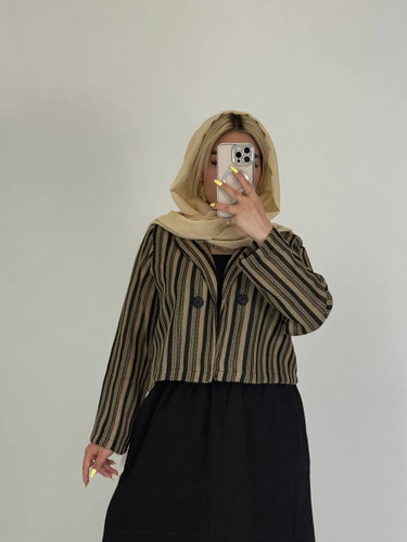 قهوه ای راه راه